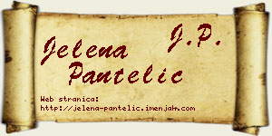 Jelena Pantelić vizit kartica